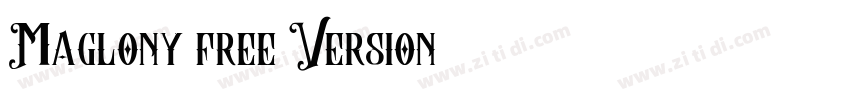 Maglony free Version字体转换